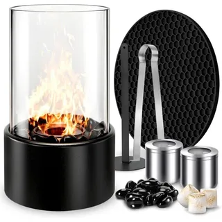 Bioethanol-kamin, Ethanol-tischkamin, Tischkamin, Tragbarer Tischkamin, Outdoor-ofen, Geschenk, Rund Und Freistehend, Saubere Verbrennung, Kein Schornstein