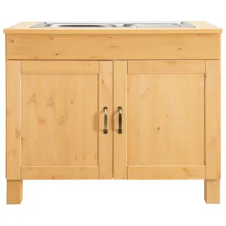 Home Affaire Spülenschrank Alby 100 x 50 x 85 cm Beige