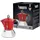 2 Tassen rot/silber
