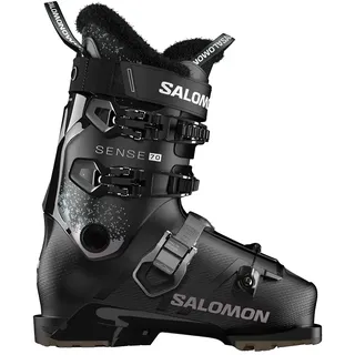 Salomon Sense 70 W Gw Damen Skischuhe Schwarz/Oil Green 27,5