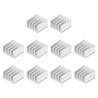 10er-Pack Alu-Kühlkörper 5x9x9 mm selbstklebend