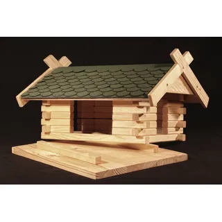 Vogelhaus (Groß) - Grün Manufaktur Martinshof L: 44,00 cm B: 37,00 cm H: 27,00 cm Futterhaus. Garten. Herbst. Futterplatz. Fütterung. Winter. Outdoor