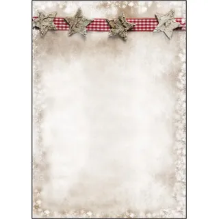 Sigel Weihnachtsbriefpapier Winter Chalet Motiv DIN A4 90 g/qm 25 Blatt