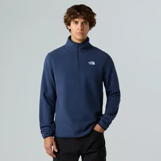 The North Face Glacier Fleece 1/4 Zip Pullover Blau L