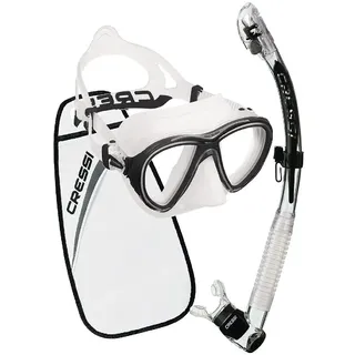 Cressi Quantum Itaca Ultra Dry Schnorchelset - Clear / Black - One Size
