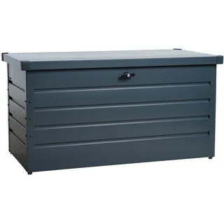 Estexo Metall Auflagenbox Kissenbox Gartentruhe 350 l Gartenbox Aufbewahrungsbox Box Anthrazit inkl. 2 Schlüssel