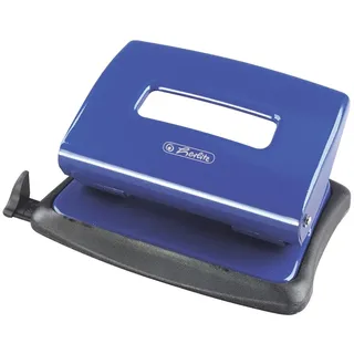 Herlitz Bürolocher 1,6mm mit Anschlagschiene blau