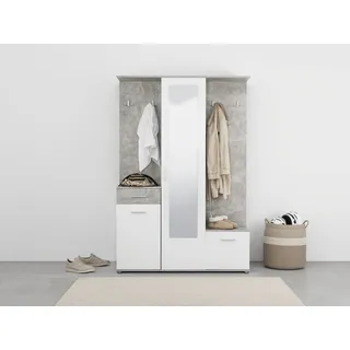 INOSIGN Martin Dielenschrank 134 x 33 x 197,5 cm grau