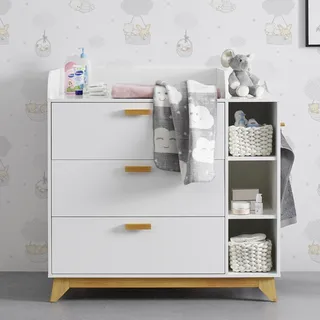 Wickelkommode Milan Weiß MDF