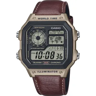 Casio Timeless Collection AE-1200WHL Leder 42 mm AE-1200WHL-5AVEF