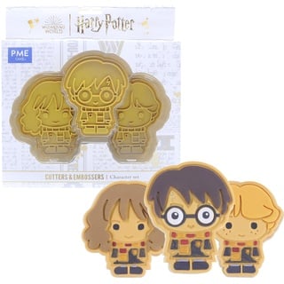 PME Harry Potter Plätzchen & Fondant Ausstecher, Harry, Ron & Hermione