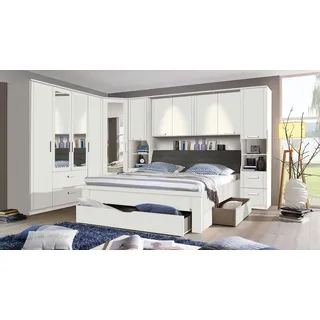 Rauch ORANGE Schlafzimmer-Set Montclar-Extra 4tlg. Dekor Weiß / Hochglanz