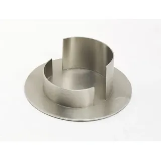Piattino Kerzenhalter Messing vernickelt Silber