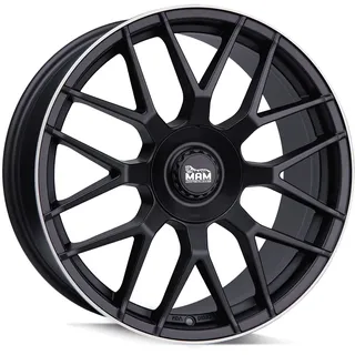 mam wheels GT1 7,5 x 17 5 x 100 ET30 matt black lip polish