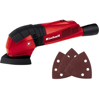 Einhell Deltaschleifer TC-DS 19 | 190 W | 20000 U/min | Extreme Fix Kletthaftung | Staubabsaugadapter | 3x Schleifpapier