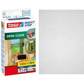 Tesa Fliegengitter OPEN/CLOSE 150 x 150 cm Schwarz
