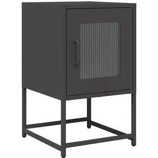 vidaXL Nachtschrank 36 x 39 x 60,5 cm Schwarz
