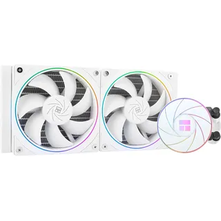 Thermalright AQUA ELITE 240 weißer ARGB V2-Flüssigkeits-CPU-Kühler,doppelte PWM-Lüfter mit 2000U/min Geschwindigkeit,240 Computer-CPU-Wasserkühler,für AMD/AM4/AM5 und Intel LGA1150/1151/1200/2011/1700
