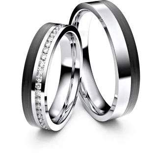 ASF Trauringe Partnerringe S015 Carbon - 9381