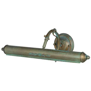 Lindby Wandlampe Bilderleuchte antik Metall Grünspanoptik, Wandleuchte 2x E14 max. 40W Bilderlampe klassisch nostalgisch Flurbeleuchtung