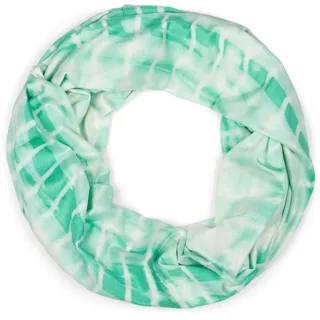 Stylebreaker Loop Schal Batik Streifen Verlauf, Mint-Weiß | Gr.: onesize