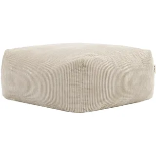 I.C.O.N. icon Sitzsack-Ottomane, Beige, Textil, 1-Sitzer, 95x46x95 cm, Oeko-Tex® Standard 100, Wohnzimmer, Hocker, Sitzsäcke, XXL Sitzsäcke