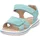Leder-Sandalen Sparkle in Hellblau Gr 25