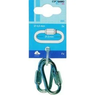 monheimer ketten- u. metallwarenindustrie PÖSAMO Rapidglieder (SB) galZn 6,0mm a 2 Stk.