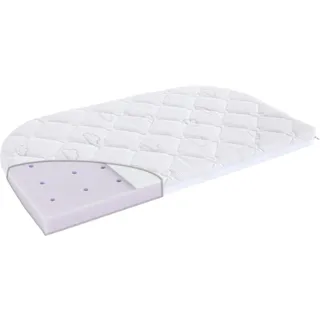 Träumeland Matratze für Beistellbett BRISE LIGHT XXL, Größe 57,5 x 105 x 6 cm, 2 abgerundete Ecken