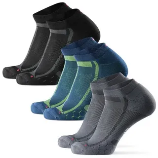 Danish Endurance Long Distance Sportsocken 3-Paar Blau/Grau/Grün/Schwarz 39-42