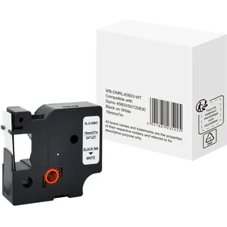 Dymo Schriftband wie Dymo S0720830 19mmx7m schwarz auf weiß