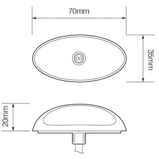 LED Umrissleuchte, Begrenzungsleuchte, Serie 37, baetz Truck & Trailer Stecksystem