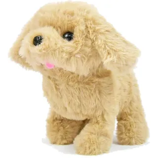 WINFRIED KÖGLER GMBH Kögler Laufender Hund mit Sound Kuscheltier Beige Plüschhund elektrisch Neu - Hellbraun