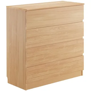 Erst-Holz Kommode Massivholz Buche Sideboard Anrichte 4 Schubladen 90.51-90