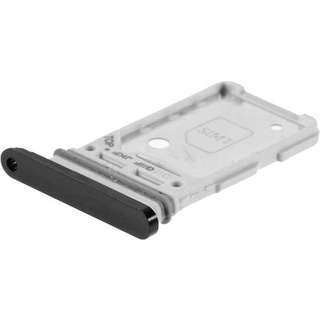 jbTec Dual SIM-Tray Karten-Halter kompatibel mit Samsung Galaxy S21+ Plus / S21 Ultra - Slot Schlitten, Farbe:Schwarz