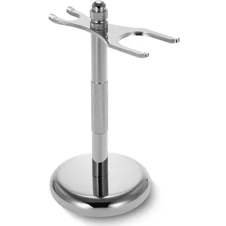 UOSIWYA Rasierhobel Ständer, Rasierständer Halter für Rasierpinsel und Rasierer Rasierpinselhalter mit Rutschfester Boden Rasierhalter (Silber)