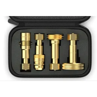 Drehmeister Adapter-Set für Gasflaschen W21.8L inkl. Etui