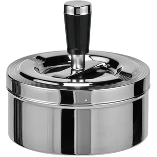 Gravidus Drehaschenbecher Aschenbecher Ascher Windaschenbecher Drehascher verchromt