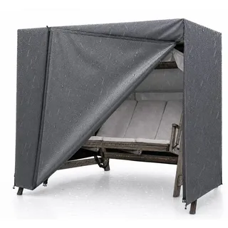 Abdeckung Hollywoodschaukel, für 2,3,4-Sitzer, wasserfest & Winddicht & UV-Schutz Schutzhülle - reißfeste Plane Gartenschaukel - 210x150x150cm