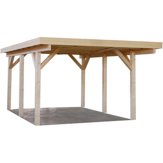 Palmako Karl Einzel-Carport 360 x 512 cm naturbelassen 