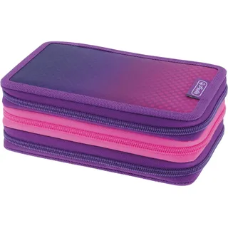 Herlitz Schüleretui TriCase 31-teilig, Dip Dye Pink/Purple