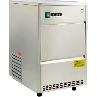 METRO Professional Eiswürfelmaschine GIM1026B, Edelstahl, 42 x 51.4 x 65.5 cm, 170 W, 26 kg / 24 h, hohle Kegelform, silber