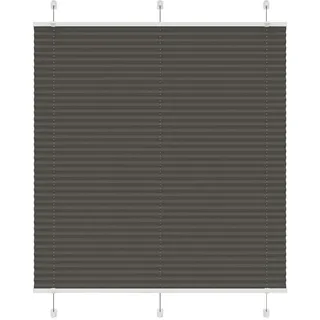 vidaXL Plissee Schwarz 120x100 cm Stoffbreite 119,4 cm Polyester