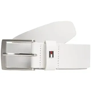 Tommy Hilfiger Gürtel Leder 3,5 cm breit weiß 100