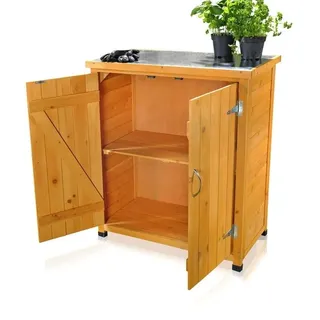Melko Geräteschrank Gartenschuppen Gartenschrank Werkstattschrank Gartenhaus