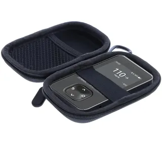 foto-kontor Tasche kompatibel mit Dexcom G7 / One+ Blutzuckermessgerät Insulinpumpe Diabetiker Hartschale Schutzhülle strapazierfähig Hülle Diskret schwarz