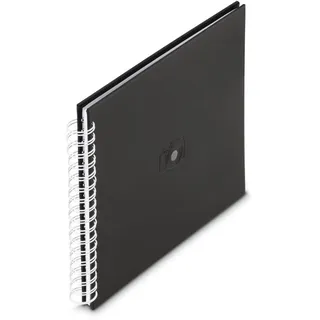 Hama Fotoalbum 28x24 cm 50 weiße Seiten, Schwarz