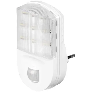 goobay 96500 LED Nachtlicht mit Bewegungsmelder Innen Steckdosenlicht 120° Pir Sensor 5m Reichweite Steckdosenlampe Bewegungslicht Steckdose Weiß