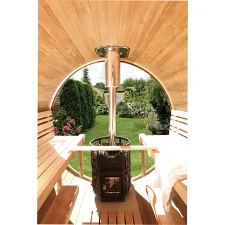 Wolff Finnhaus Rundglas für Saunafass de luxe Ø 235 cm
