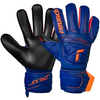 Reusch Torwarthandschuhe Herren Erwachsene | Fingerschutz | starker Grip & langlebige Performance | für Training & Spiel | Kunstrasen, Rasen & Hartplatz | Größe 8-11 | Attrakt Infinity Finger Support